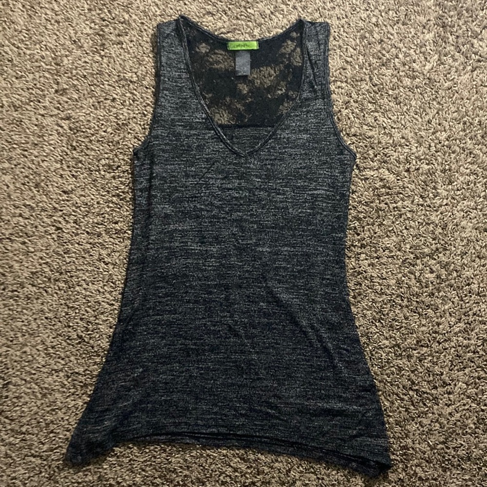 Tank with Lace Design